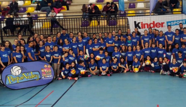 Exitoso Evento Pequevoley en Soria, coincidiendo con la Copa del Rey