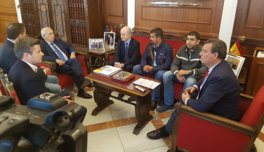 Importantes acuerdos en la visita de Agustín Martín Santos a Melilla 